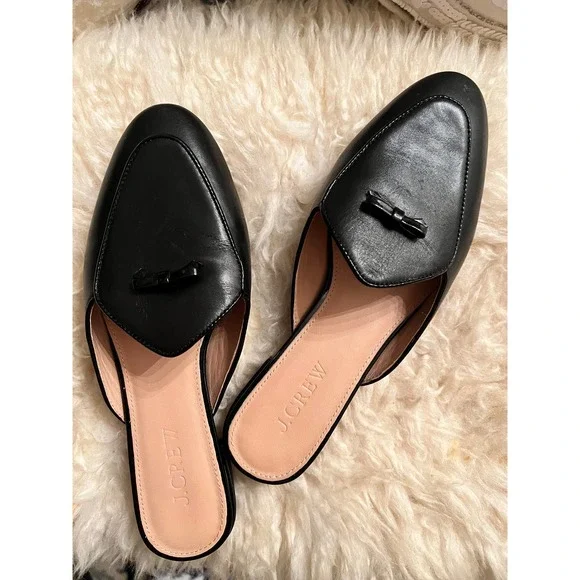 leather black Mules women’s size